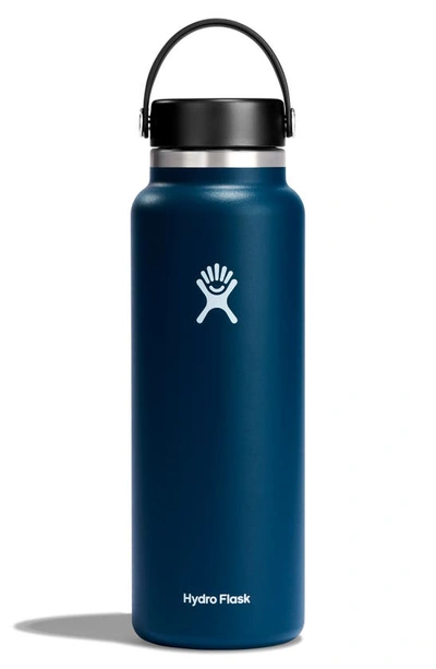 Shop Hydro Flask 40-ounce Wide Mouth Cap Water Bottle In Indigo