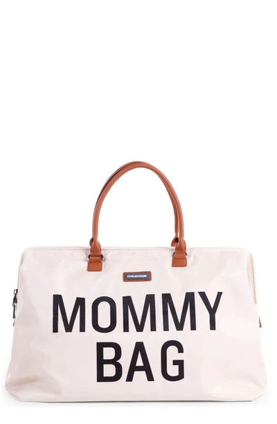 Shop Childhome Xl Travel Diaper Bag In Off White