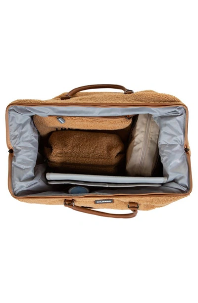 Shop Childhome Xl Travel Diaper Bag In Teddy Brown