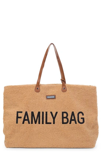 Shop Childhome 'family Bag' Large Diaper Bag In Teddy Brown