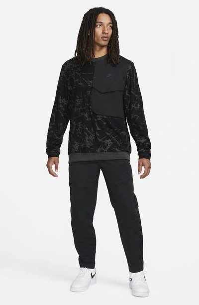 Shop Nike Sportswear Tech Essentials Unlined Woven Joggers In Black/ Black