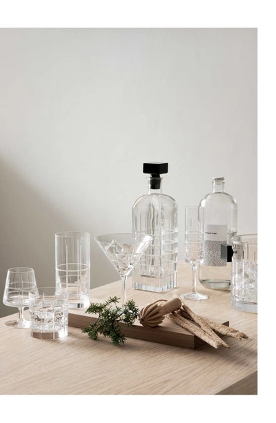 Orrefors Set Of 4 'street' Old Fashioned Tumblers In Clear