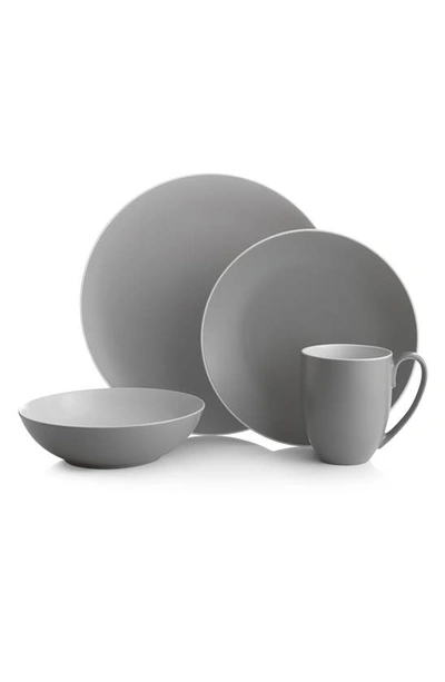 Nambe Pop Collection By Robin Levien 4-piece Place Setting In Slate