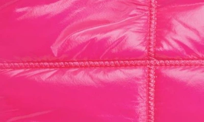 Shop Furla Opportunity Large Quilted Nylon Tote In Neon Pink