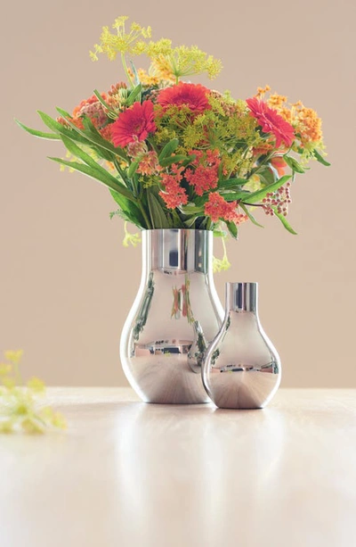 Georg Jensen Cafu Stainless Steel Vase Small In Silver
