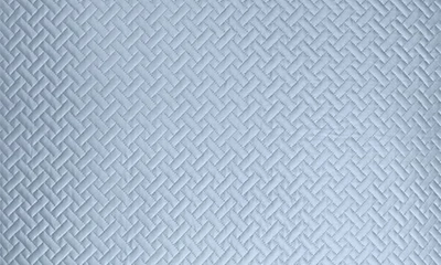 Matouk Basketweave Cotton Sateen Euro Sham In Hazy Blue