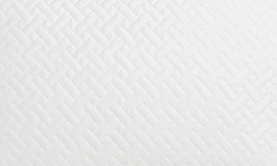 Matouk Basket Weave Cotton Sateen Boudoir Sham In White