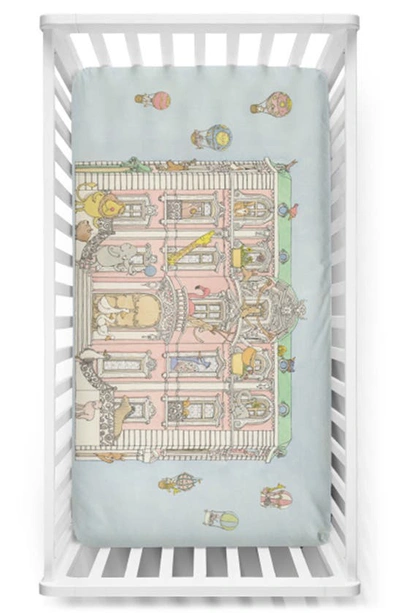 Atelier Choux Monceau Mansion Fitted Crib Sheet In Multi