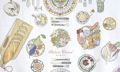 Atelier Choux Bon Appétit Bib & Swaddle Set In Multi
