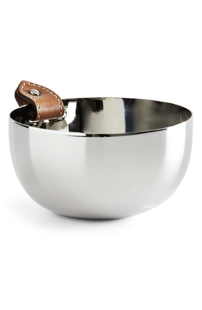 Shop Ralph Lauren Wyatt Nut Bowl In Saddle/ Silver