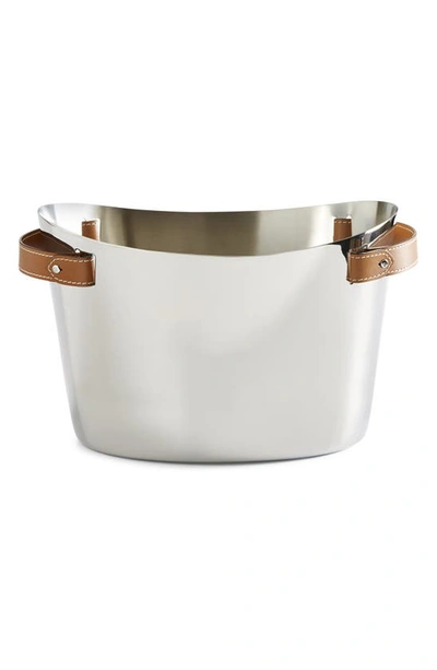 Shop Ralph Lauren Wyatt Double Champagne Cooler In Saddle/ Silver