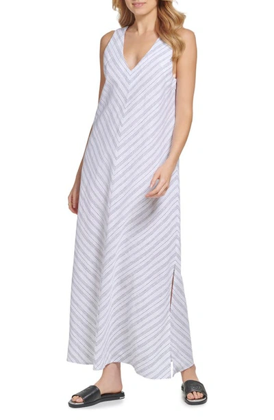dkny linen maxi dress