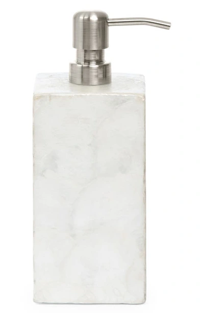 Pigeon & Poodle Andria Pearlized Extra Large Soap Dispenser In Pearlized