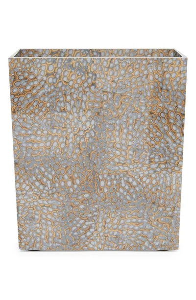 Pigeon & Poodle Callas Wastebasket In Silver