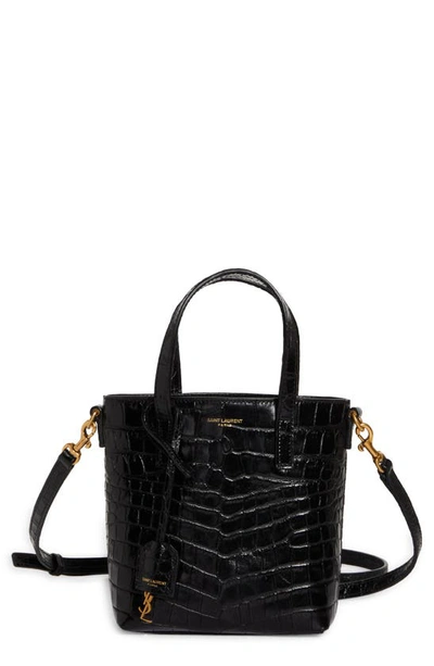 Shopper toy handbag Saint Laurent Black in Wicker - 27478127