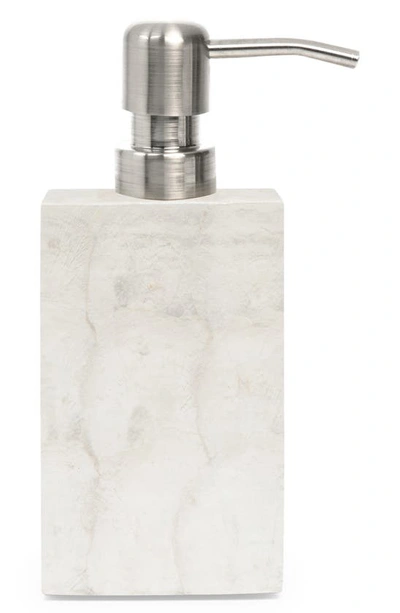 Pigeon & Poodle Andria Pearlized Soap Dispenser In Pearlized