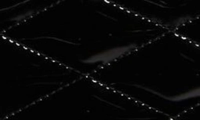 Saint Laurent Logo Quilted Patent Leather Camera Crossbody Bag In Nero Patent