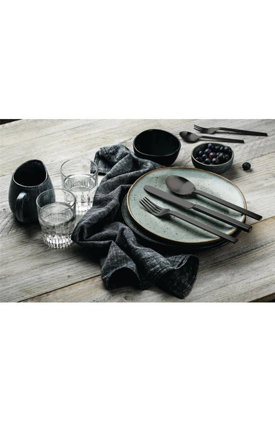 Mepra Stile Nero 5-piece Flatware Place Setting In Black