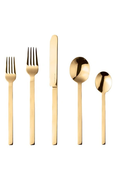 Mepra Stile Ice Oro 20-piece Flatware Set In Gold