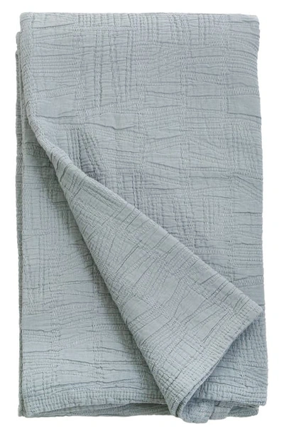 Shop Pom Pom At Home Harbour Matelassé Blanket In Sea Glass