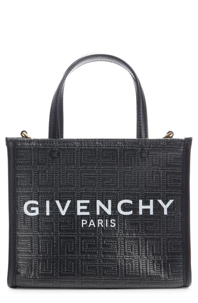 Shop Givenchy Mini G-tote Canvas Tote In Black