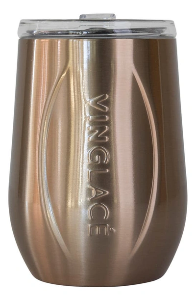 Shop Vinglace Stemless Wine Glass In Copper