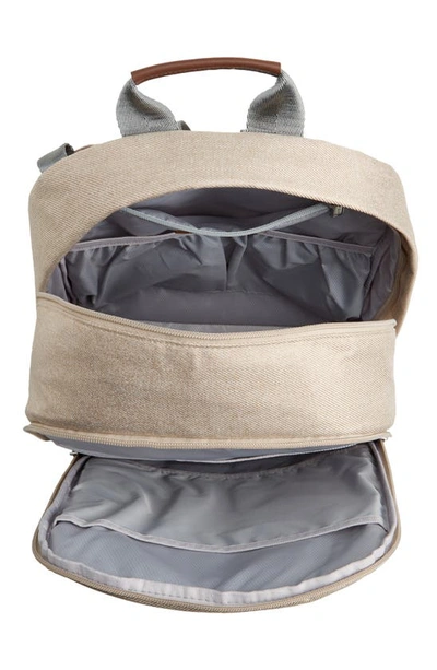 Shop Uppababy Diaper Changing Backpack In Oat Melange