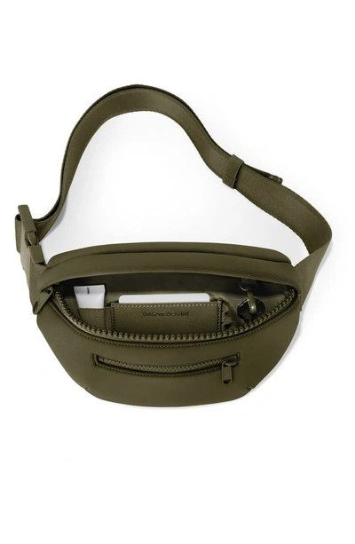 Dagne Dover Ace Neoprene Fanny Pack In Dark Moss