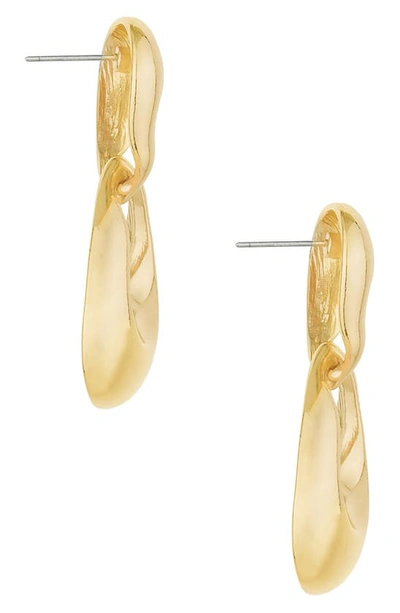Shop Ettika Infinity Drop Earrings In Gold