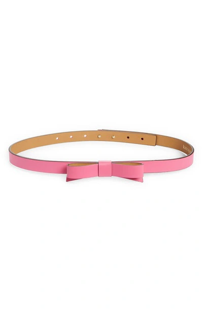 Shop Kate Spade Bow Belt In Expressionism Pink