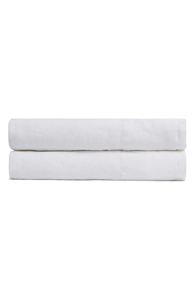 Shop Parachute Linen Fitted Sheet In White