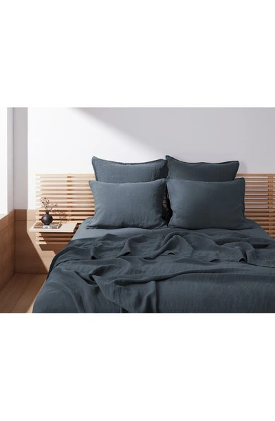 Parachute Linen Fitted Sheet In Dusk
