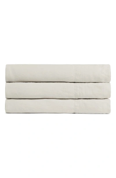 Parachute Linen Top Sheet In Bone