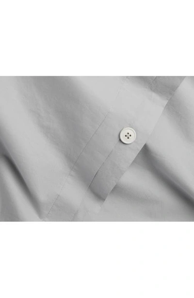 Parachute Percale Duvet Cover In Light Grey