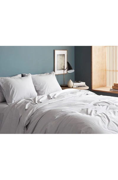 Parachute Percale Fitted Sheet In Light Grey