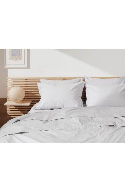 Parachute Percale Sham Set In Light Grey