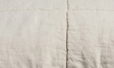 Parachute Linen Box Quilted Sham Set In Bone