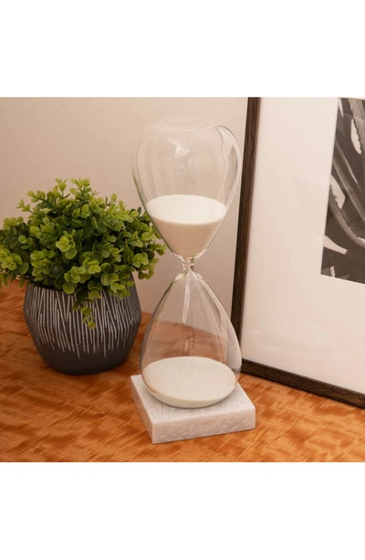 Bey-berk 90-minute Hourglass Sand Timer In White