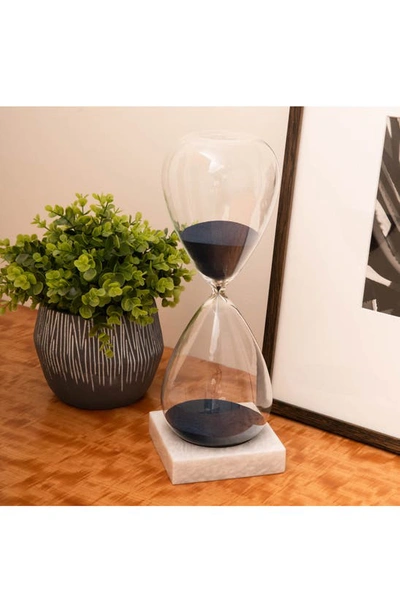 Shop Bey-berk 90-minute Hourglass Sand Timer In Navy