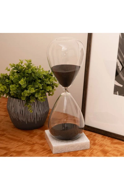 Shop Bey-berk 90-minute Hourglass Sand Timer In Black