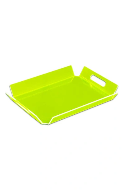 Shop Bey-berk Dezi Acrylic Serving Tray In Neon