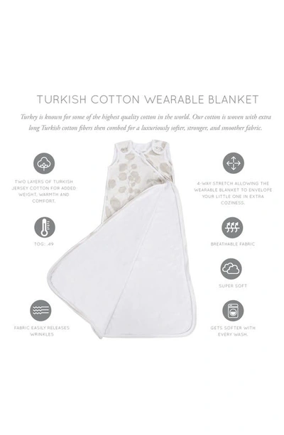 Shop Oilo Cotton Jersey Wearable Blanket In Tan