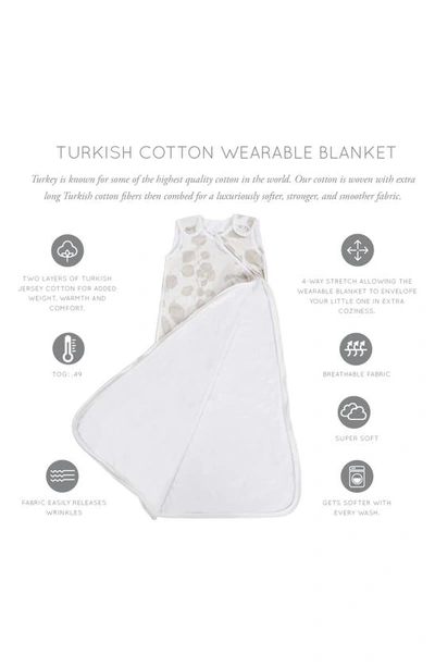 Oilo Cotton Jersey Wearable Blanket In Tan