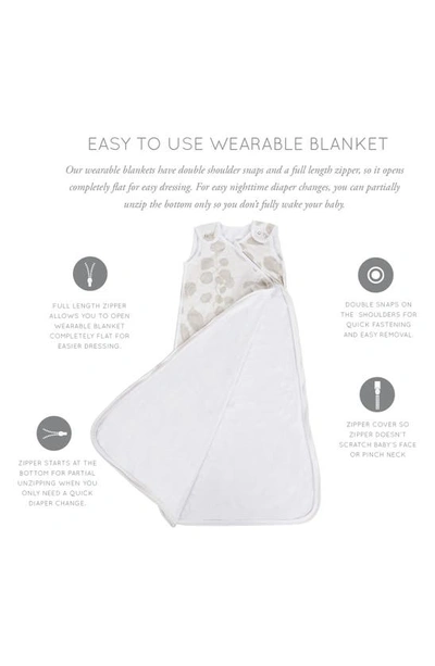 Oilo Cotton Jersey Wearable Blanket In Tan