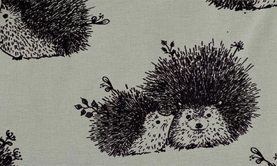 Oilo Hedgehog Reversible Cuddle Blanket In Green