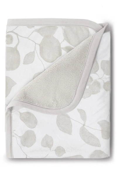 Shop Oilo Leaf Cuddle Blanket & Fitted Crib Sheet Set In Tan