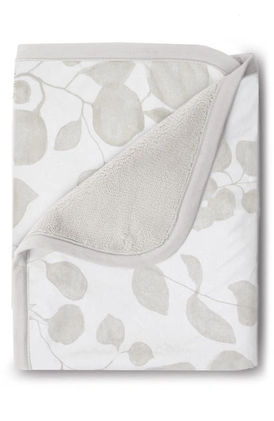 Oilo Leaf Cuddle Blanket & Fitted Crib Sheet Set In Tan