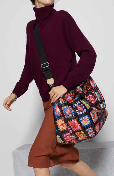 Shop Mz Wallace Deluxe Large Metro Tote In Multi Flower Quilt