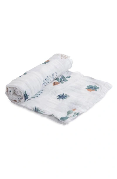 Little Unicorn Cotton Muslin Swaddle Blanket In Prickle Pots