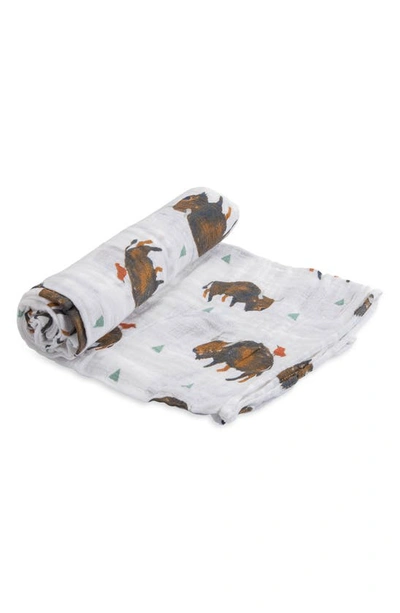 Little Unicorn Cotton Muslin Swaddle Blanket In Bison